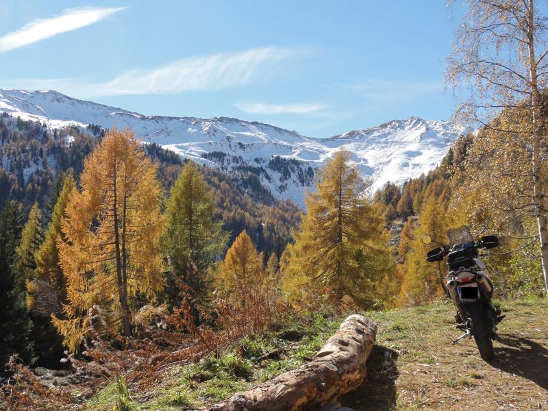 Saisonabschluss Ende Oktober 2015 , Penser Joch