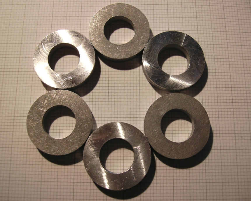 Distanzring-Satz<br />Ø10,0 x Ø20,0 x 3,5 (Satz = 6 Stk.)<br />Zu verbauen mit Zubehör Kettenrad, z.B.: JTR3.42 oder ESJOT 50-29043-42