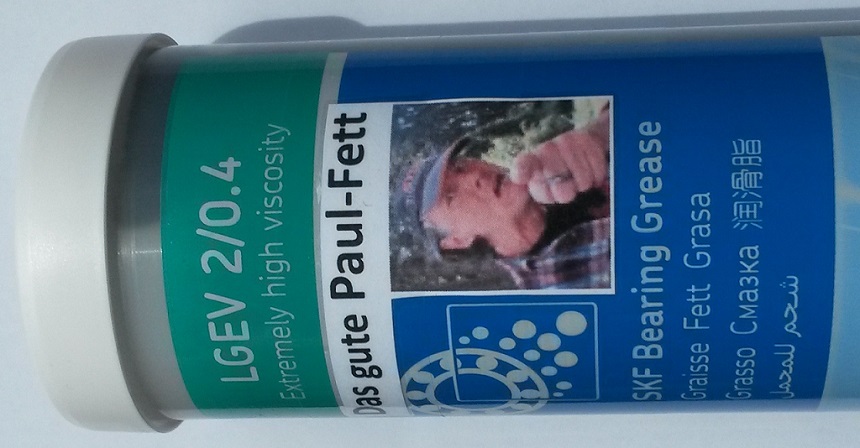 &quot;Das gute Paul-Fett&quot; = SKF Wälzlagerschmierfett LGEV 2/0.4 - 420 ml<br />https://www.skf.com/de/productinfo/productid-LGEV%202%2F0.4<br />Aus der richtigen Quelle erschwinglich: ~15,--@/400ml