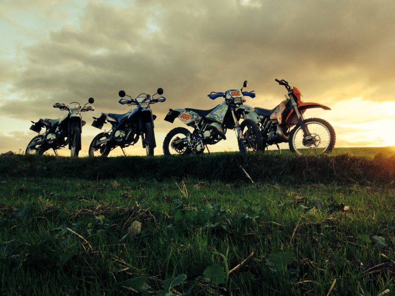 Das war en Ausflug mit ner KTM EXE und zwei Yamsen :)