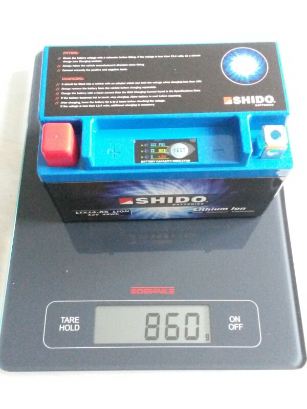 Shido Lithium Ionen Batterie